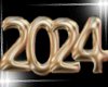 2024 Wall sign gold