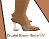 LV/Crystal Brown Heels
