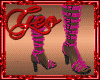 Geo Diva Boots Pink long