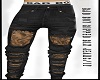 IV/M Ripped Blk Jeans