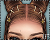Khloe Gold Clips Brown