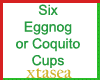Eggnog Coquito Cups