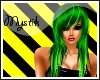 Toxic Green Rave Hair