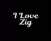 I Love Zig Necklace/F