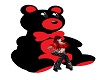 {RQL} Blk/Red Bear Seat