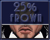 Frown 25%