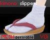 Kimono slippers