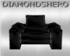 black satin chair (DH)