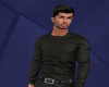 dark brown shirt