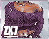 ZY:  Purple Knit Sweater