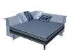 blue rain sofa bed