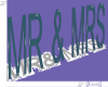 [Gel]Mr & Mrs Teal Sign