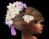 brown bride purple&white