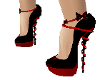 Twisted Red Bow Shoes