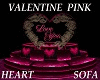 Valentin Pink Heart Sofa
