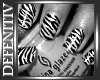 [DeF] Zebra On My Nails