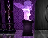 purple angel on a pilar