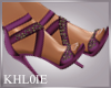 K purple ann heels