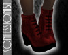 Ankle Boots Red Witch