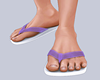 ALEX Purple Flip Flops