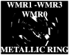 White Metallic Rings DJ