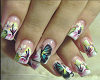 Butterfly & Flower nails