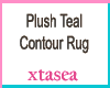 Teal Contour  Rug