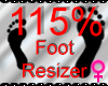 *M* Foot Resizer 115%