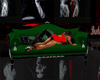 Halloween green couch