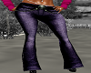 Purple Tight fit jeans