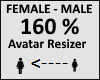 Avatar scaler 160%