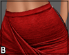 Mal Red Drape Skirt
