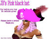 JB's pink/black hat