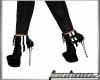 Black white heels