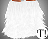 T! White Fur Boots