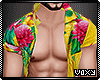 Yellow Floral Open Shirt