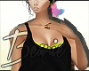 B' Baggy Top Blk/Ylw