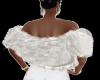 White Glitter Fur Wedd