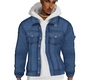 Blue White Denim Jackt
