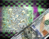 Money pile on the floor