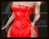 C027(X)red gown leather