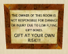 Gift Warning Sign