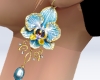 Blue Orchid Earrings