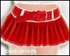 ❥ red uniform skirt