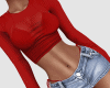 CA Red Jeans Set