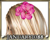 Hair Flower - Vivid Pink