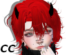 C.C Red Cute Hair