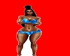 blue swim wear delilah