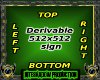 Derivable Sign on pole