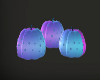 Neon Blue Pink Pumpkins